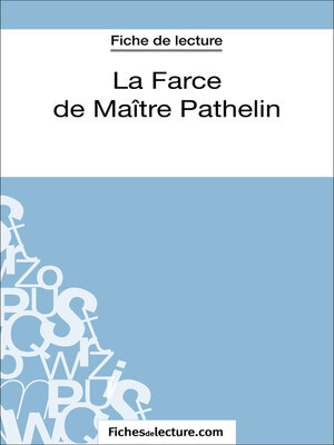 cover image of La Farce de Maître Pathelin (Fiche de lecture)